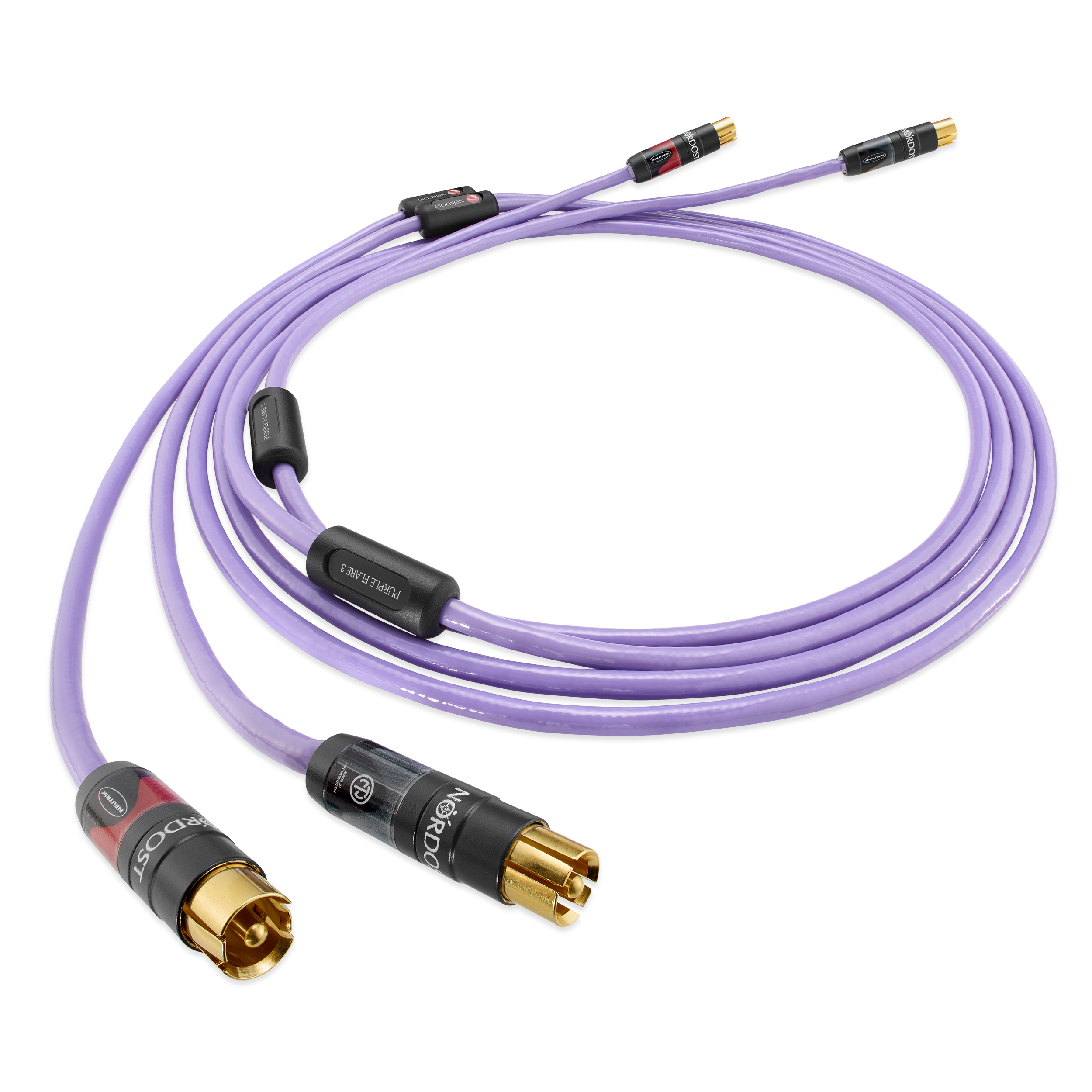 Purple Flare 3 Analog Interconnects with RCA connectors NORDOST PURPLE FLARE 3 - immagine 1